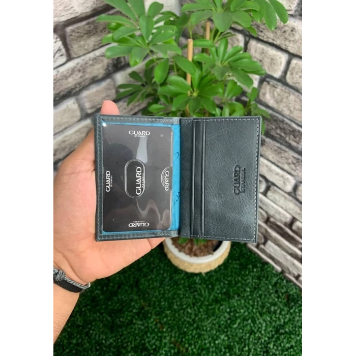 Guard Antik Siyah Deri Kartlık