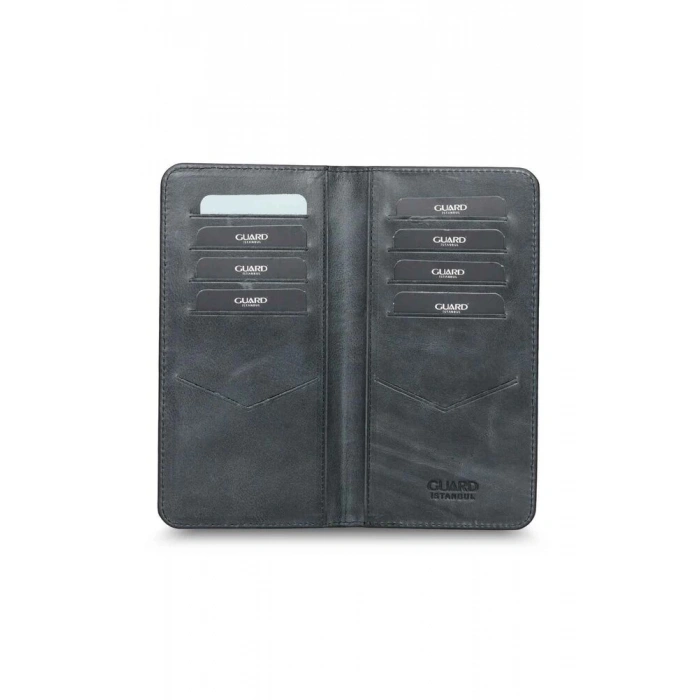 Guard Antik Siyah  Telefon Girişli El Portföyü