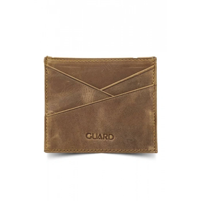 Guard Antik Taba Hakiki Deri Kartlık