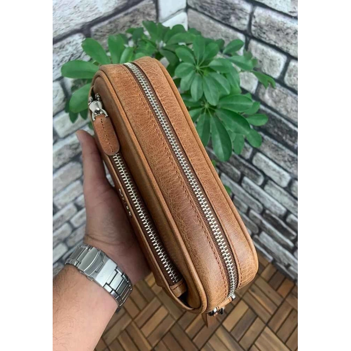 Guard  Antik Taba Hakiki Deri Şifreli El Çantası