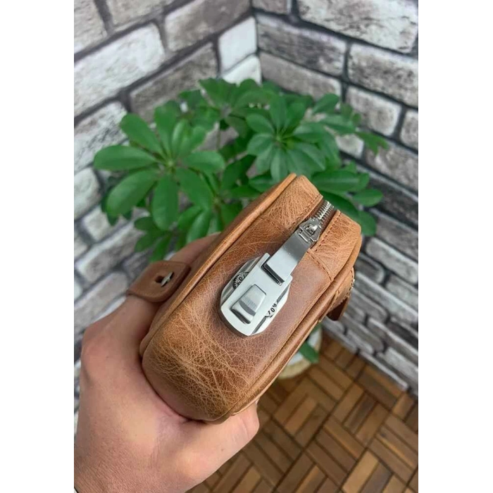 Guard  Antik Taba Hakiki Deri Şifreli El Çantası