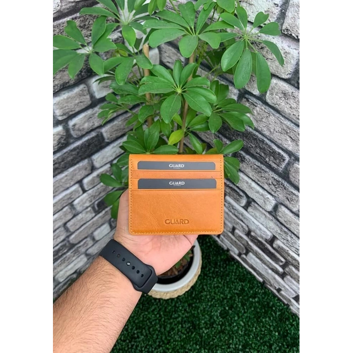 Guard Antik Taba Patlı Tasarım Deri Kartlık