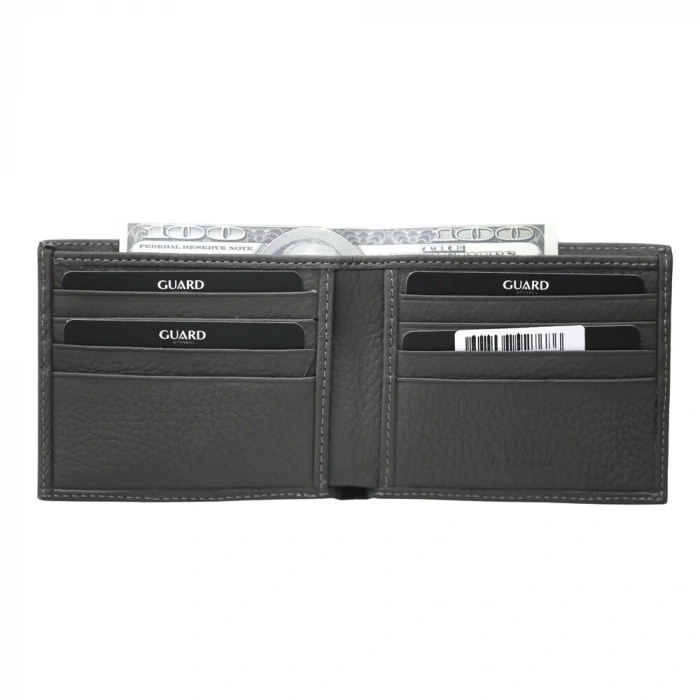 Guard Antrasit guti Mat Klasik Deri Erkek Cüzdanı
