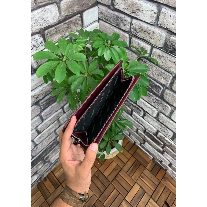 Guard Bordo Croco Deri Kadın Cüzdanı & El Çantası