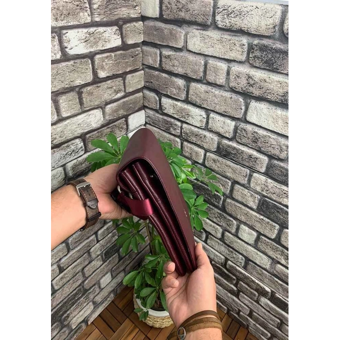 Guard Bordo Deri Omuz Askılı Çanta