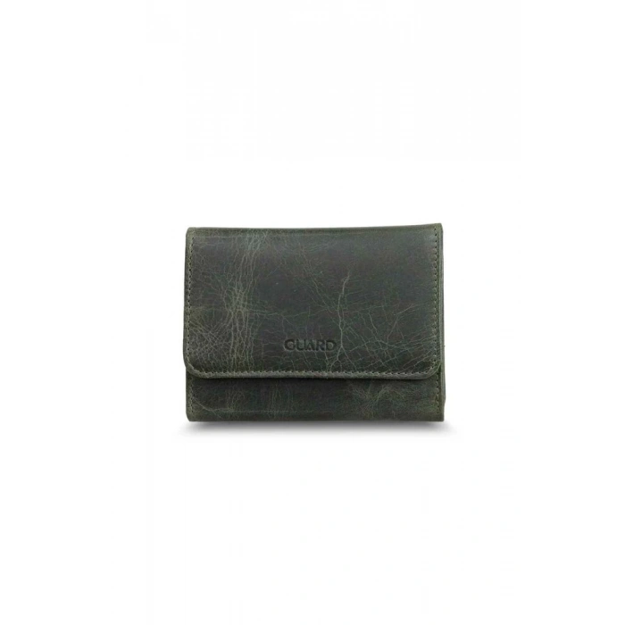 Guard Bozuk Para Bölmeli Crazy Yeşil Kadın Cüzdan