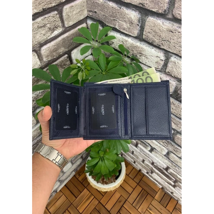 Guard Çok Bölmeli Lacivert Deri Erkek Cüzdanı