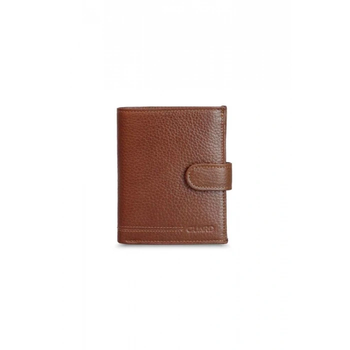 Guard Çok Bölmeli Patlı Dikey Taba Deri Erkek Cüzdanı