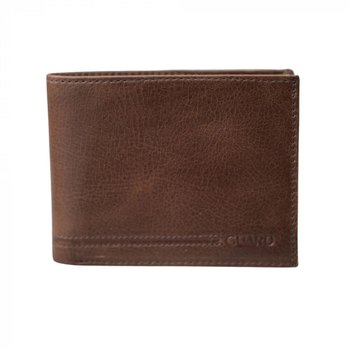 Guard Crazy Kahve Bozuk Para Bölmeli Deri Erkek Cüzdanı