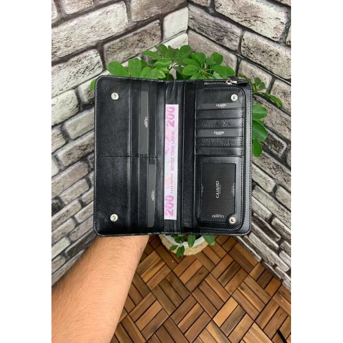 Guard Croco Yeşil Deri Kadın Cüzdanı & El Çantası