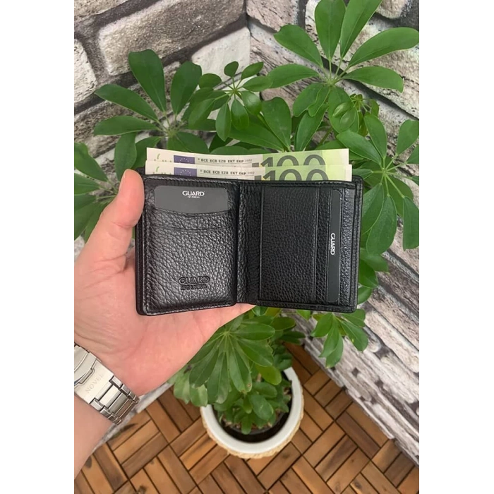 Guard Dustin Siyah Deri Erkek Cüzdanı