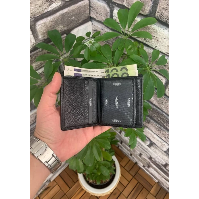 Guard Dustin Siyah Deri Erkek Cüzdanı