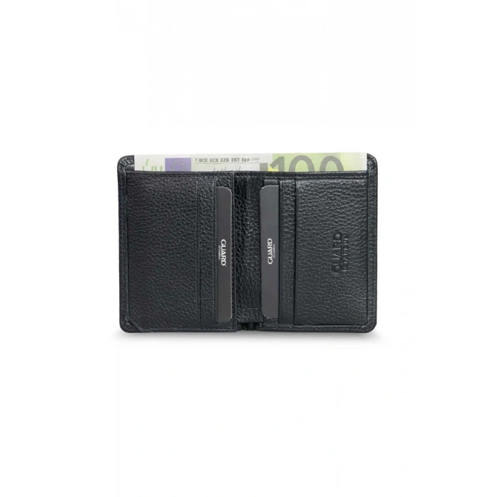 Guard Ekstra İnce Siyah Hakiki Deri Erkek Cüzdanı