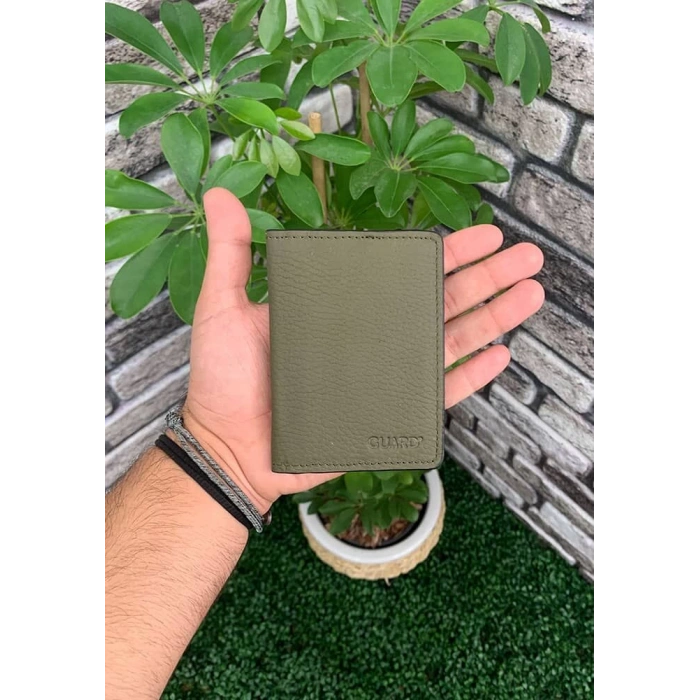 Guard Haki Yeşil Deri Kartlık