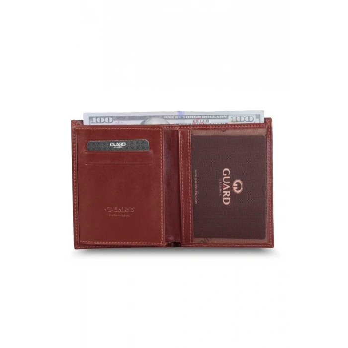 Guard İnce Taba Dikey Deri Erkek Cüzdanı