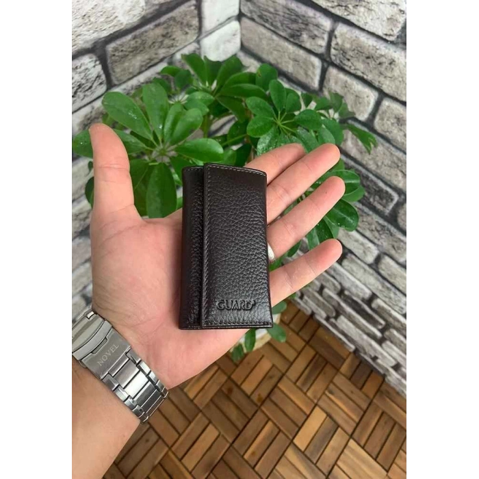 Guard Kahverengi Deri Anahtarlık