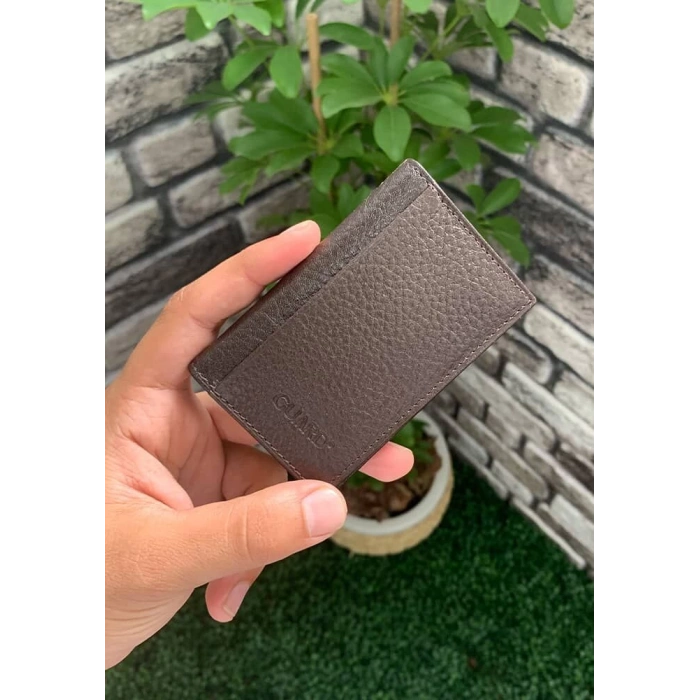 Guard Kahverengi Deri Kartlık