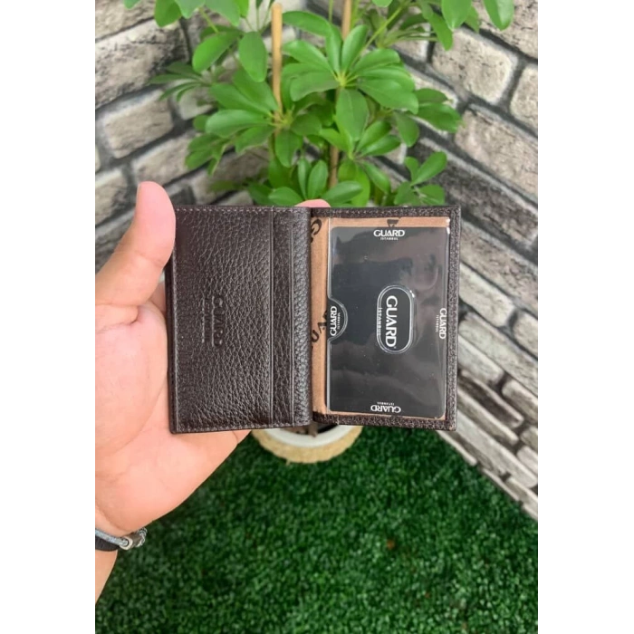 Guard Kahverengi Deri Kartlık