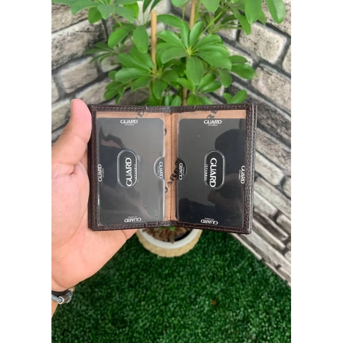 Guard Kahverengi Deri Kartlık