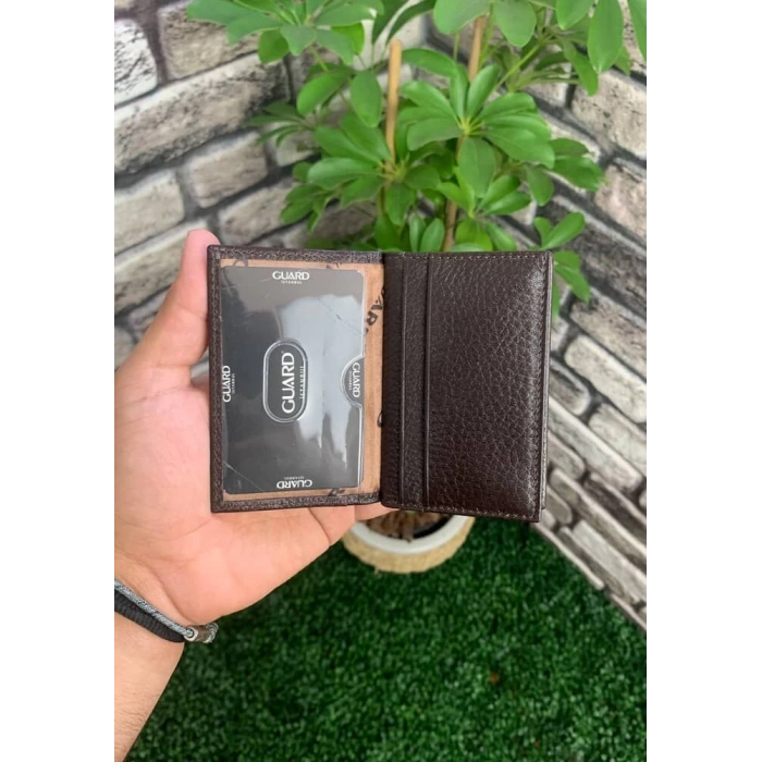 Guard Kahverengi Deri Kartlık