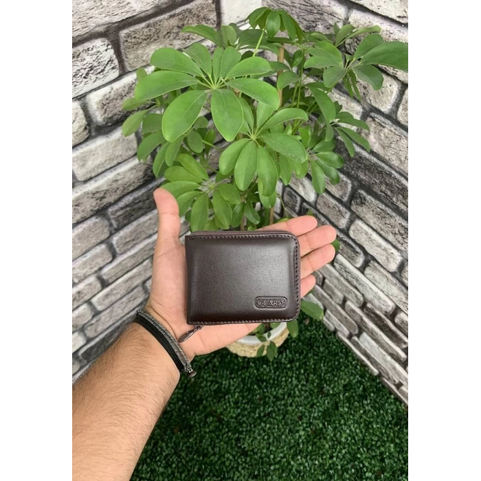 Guard Kahverengi Fermuarlı Kartlık