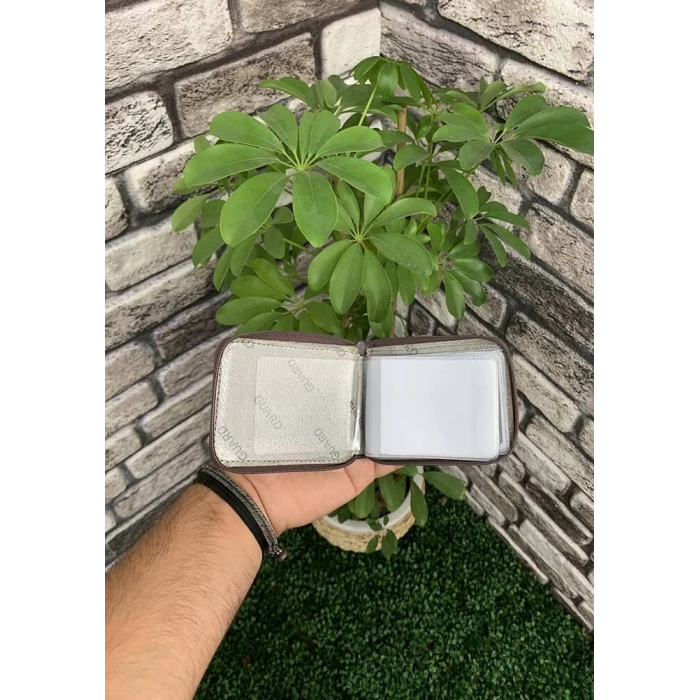 Guard Kahverengi Fermuarlı Kartlık