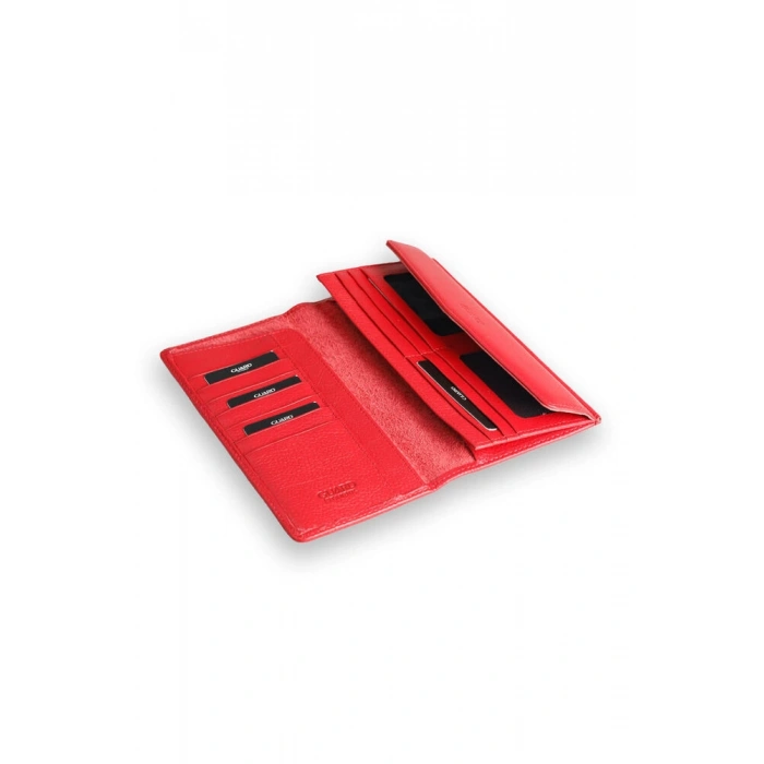 Guard Kırmızı Telefon Girişli Deri Bayan Cüzdanı