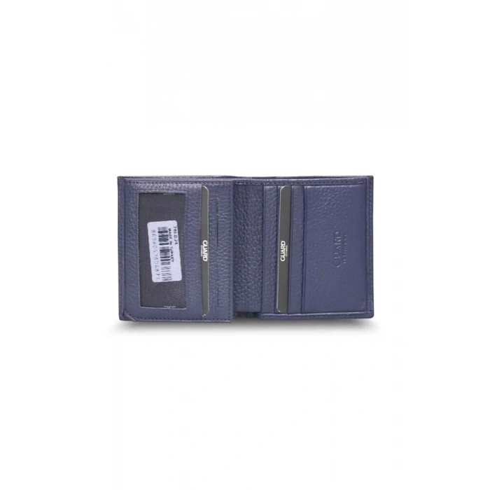 Guard Lacivert Çok Bölmeli Mini Deri Erkek Cüzdanı