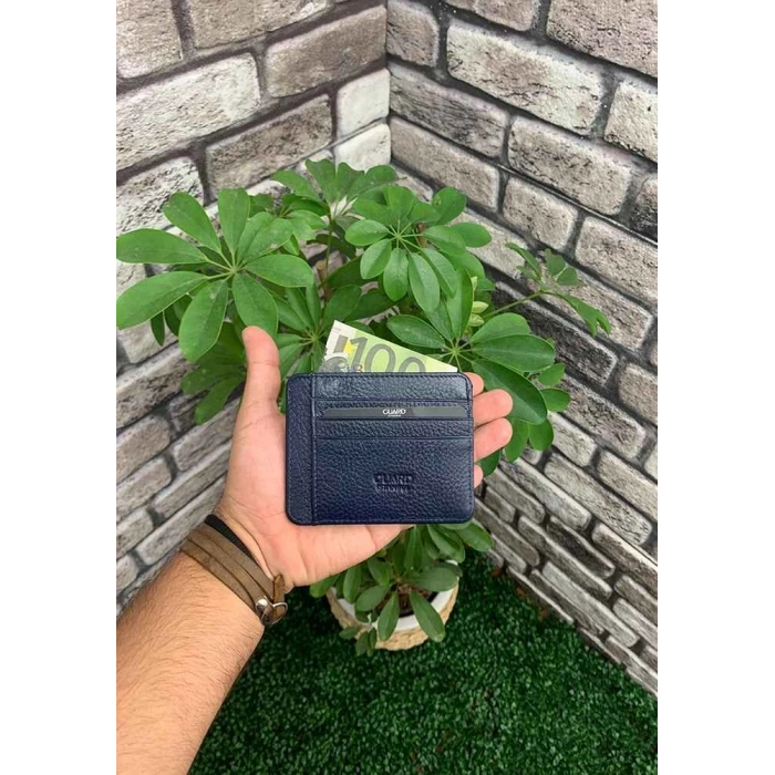 Guard Lacivert Deri Kartlık