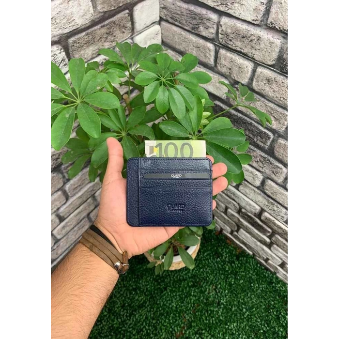 Guard Lacivert Deri Kartlık