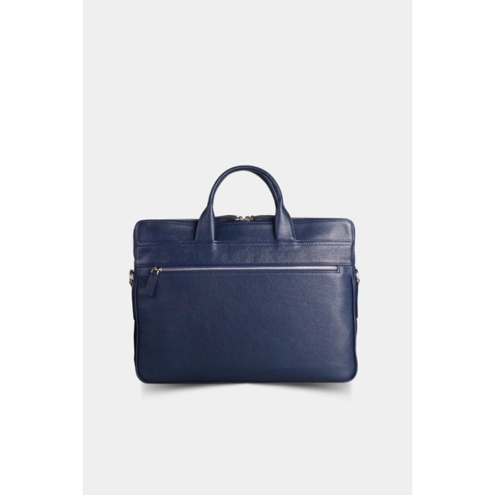 Guard Lacivert Deri Laptop Çantası