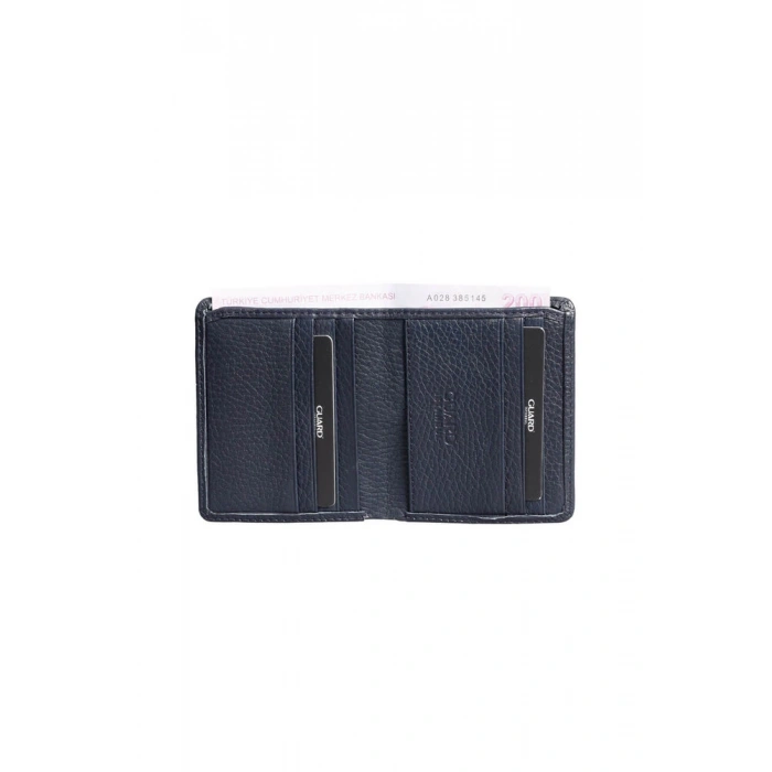 Guard Lacivert  Minimal Spor Deri Erkek Cüzdanı