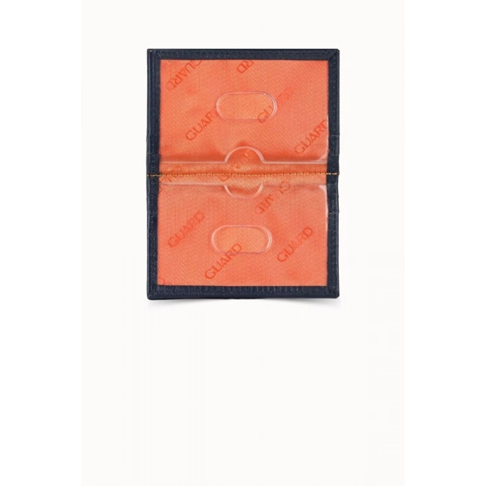 Guard Lacivert Temi Nappa Deri Kartlık