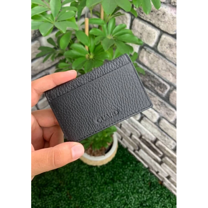 Guard Mat Siyah Deri Kartlık