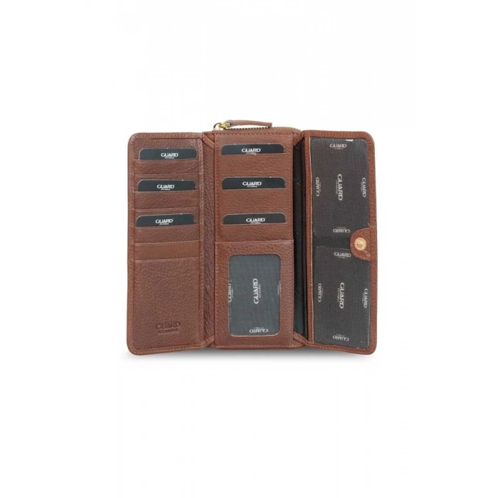Guard Mat Taba Deri Bayan Cüzdanı