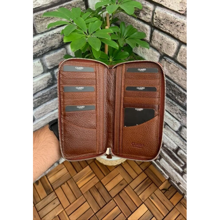 Guard Mat Taba Fermuarlı Portföy Cüzdan
