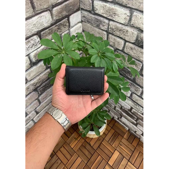 Guard Mıknatıslı Küçük Boy Siyah Deri Kartlık/Kartvizitlik