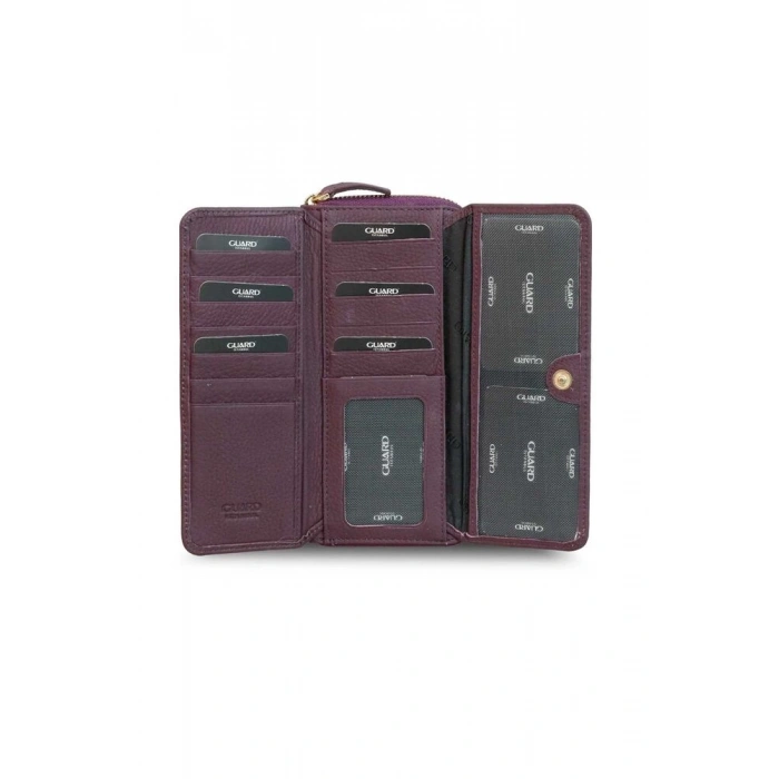 Guard Mor Deri Kadın Cüzdan
