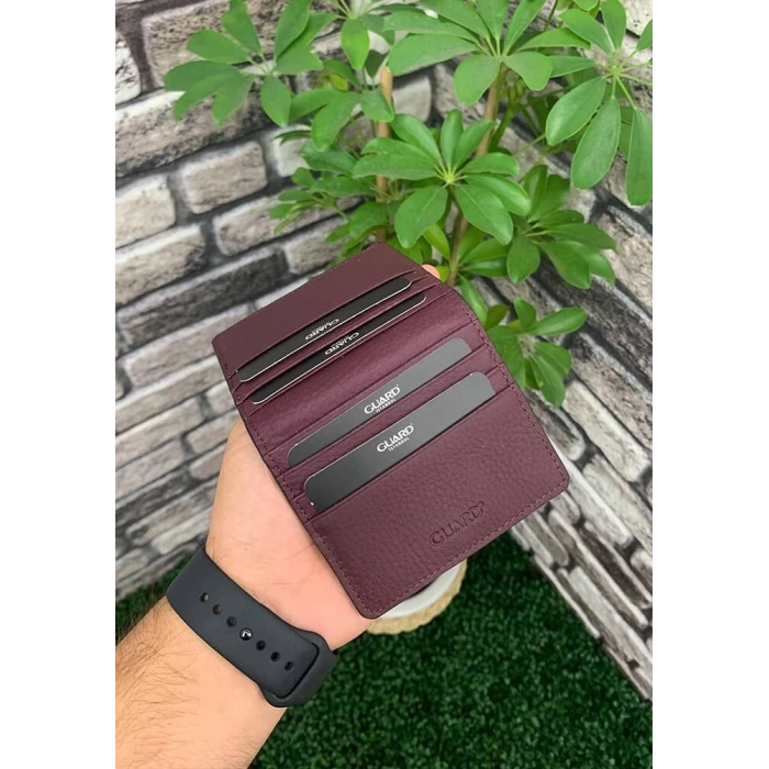 Guard Mürdüm Patlı Tasarım Deri Kartlık