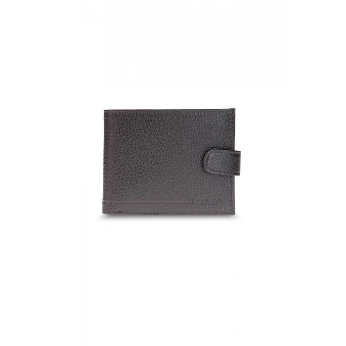 Guard Patlı Yatay Kahverengi Hakiki Deri Erkek Cüzdanı