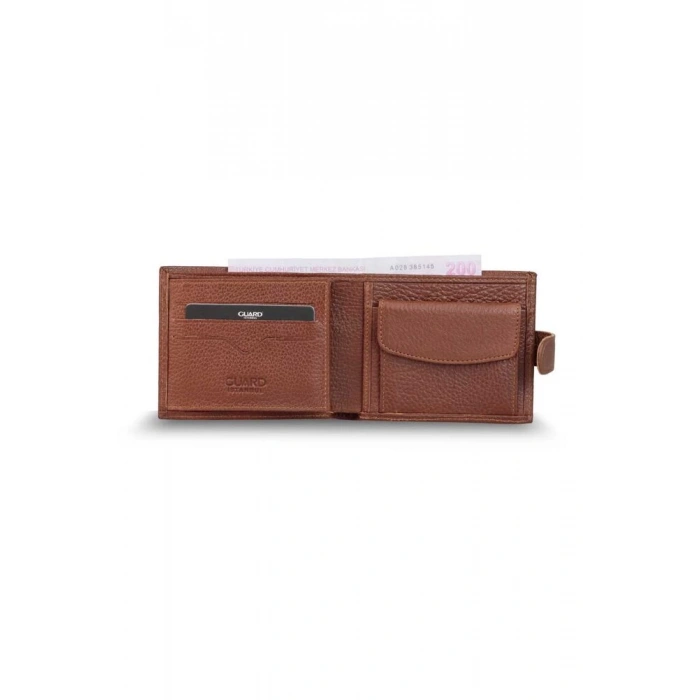 Guard Patlı Yatay Taba Hakiki Deri Erkek Cüzdanı