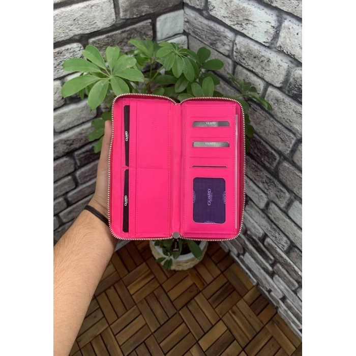 Guard Pembe  Deri Kadın Cüzdanı