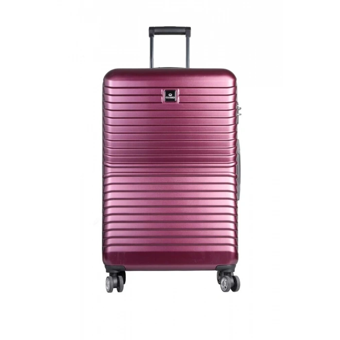 Guard Polikarbon Kırılmaz Bordo Seyahat Valizi 3lü Set