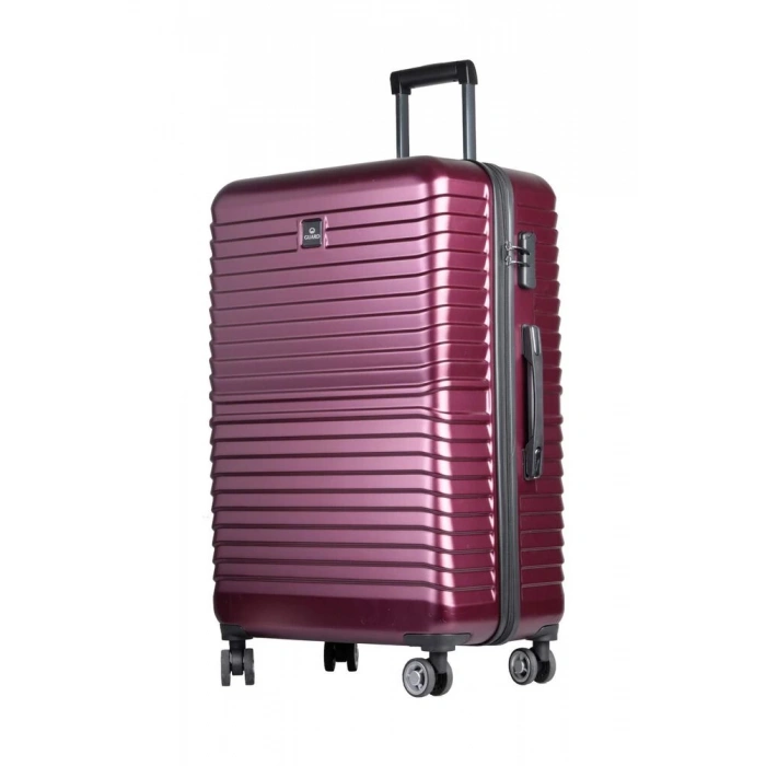 Guard Polikarbon Kırılmaz Bordo Seyahat Valizi 3lü Set