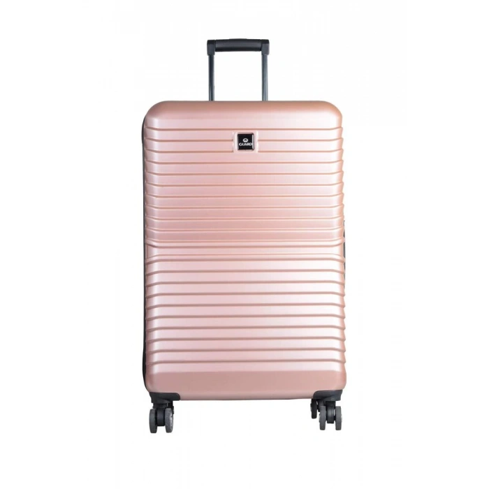 Guard Polikarbon Kırılmaz Gül Kurusu Seyahat Valizi 3lü Set