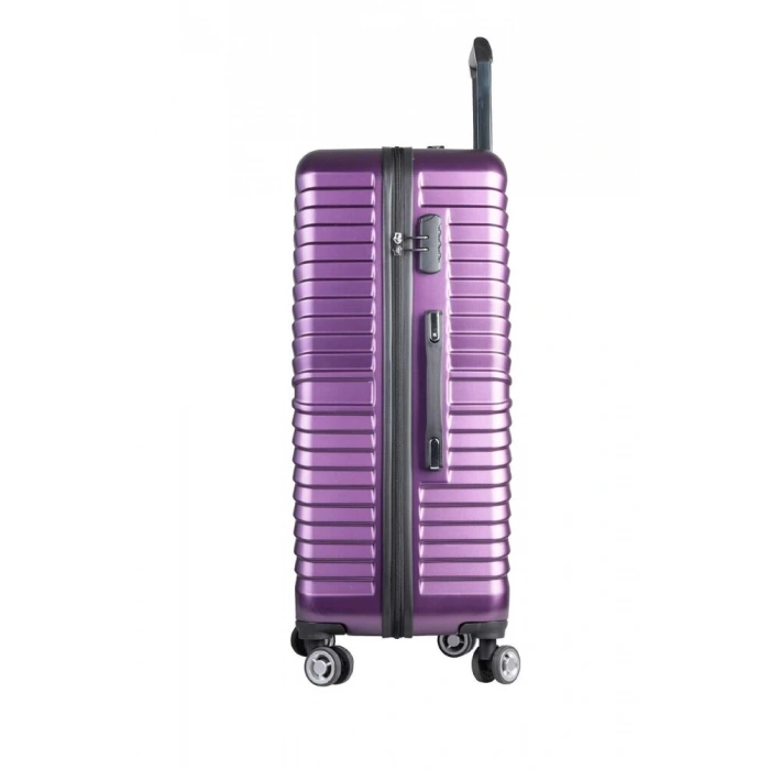 Guard Polikarbon Kırılmaz Mürdüm Seyahat Valizi 3lü Set