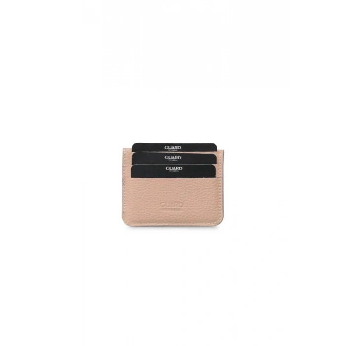 Guard Pudra  Kağıt Para Bölmeli Mini Deri Kartlık