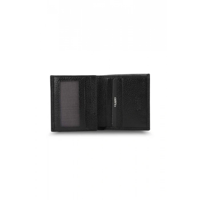 Guard Siyah Çok Bölmeli Mini Deri Erkek Cüzdanı