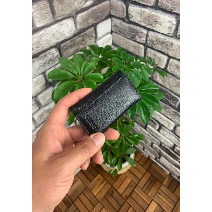 Guard Siyah Deri Anahtarlık