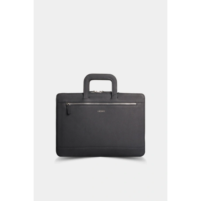 Guard Siyah Deri Evrak ve Laptop Çantası